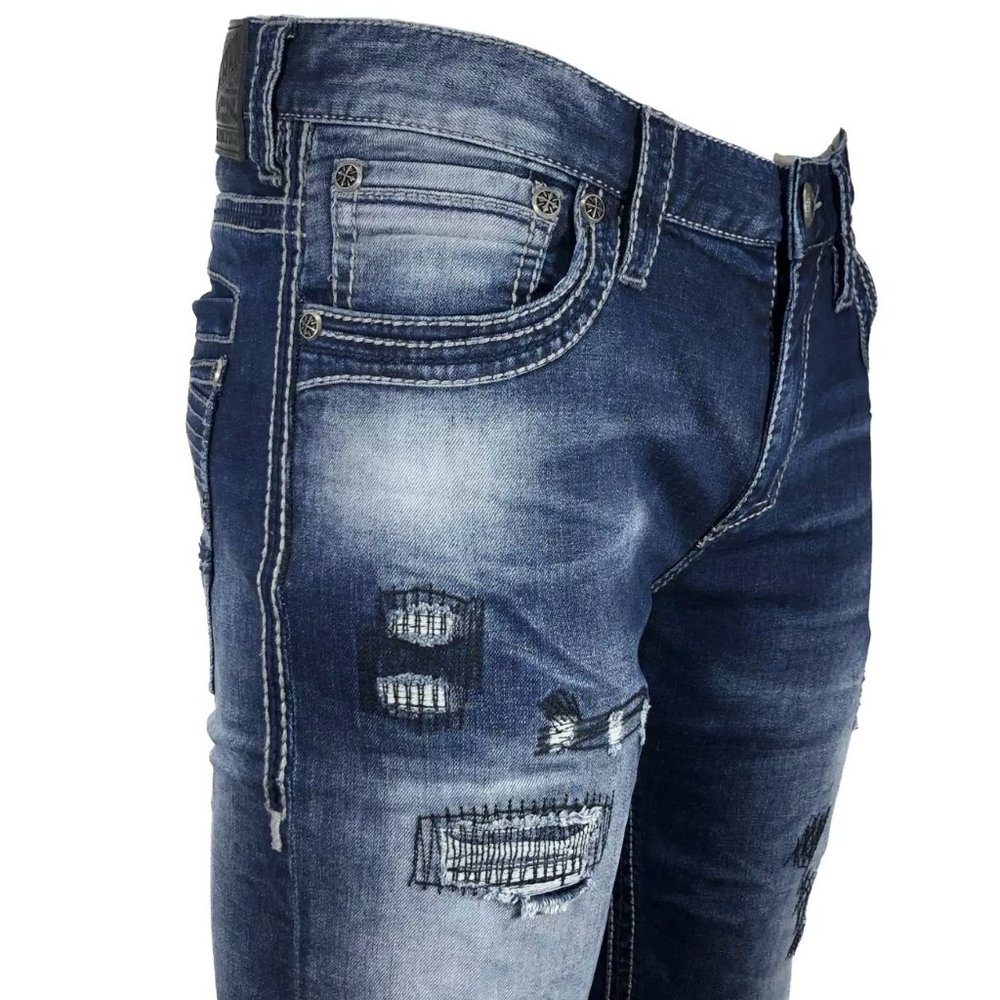AFFLICTION Men's Denim Jeans BLAKE FLEUR CRITTER B - Picture 11 of 13
